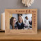Happy 60th Birthday Personalized Wooden Frame-7" x 5" Brown Horizontal