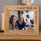 Happy 60th Birthday Personalized Wooden Frame-10" x 8" Brown Horizontal