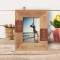 Cousin Is A Friend That Will Love You Forever Personalized Wooden Frame 3 1/2" x 5" Brown (Vertical)