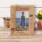 Time Passes And We May Be Apart Personalized Wooden Frame 4" x 6" Brown (Vertical)