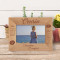 Time Passes And We May Be Apart Personalized Wooden Frame-6" x 4" Brown Horizontal