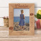 Time Passes And We May Be Apart Personalized Wooden Frame 5" x 7" Brown (Vertical)