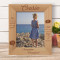 Time Passes And We May Be Apart Personalized Wooden Frame 8" x 10" Brown (Vertical)