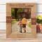Always My Cousin Forever My Friend Personalized Wooden Frame 8" x 10" Brown (Vertical)