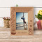 Cousins Are Different Beautiful Flowers In The Same Garden Personalized Wooden Frame 3 1/2" x 5" Brown (Vertical)