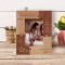 Our Roots Say We're Cousins Personalized Wooden Frame 3 1/2" x 5" Brown (Vertical)