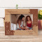 Our Roots Say We're Cousins Personalized Wooden Frame-7" x 5" Brown Horizontal