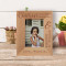 A Cousin Childhood Memories Personalized Wooden Frame 3 1/2" x 5" Brown (Vertical)