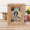 A Cousin Childhood Memories Personalized Wooden Frame 4" x 6" Brown (Vertical)