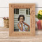 A Cousin Childhood Memories Personalized Wooden Frame 5" x 7" Brown (Vertical)