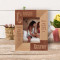 Cousins Are Many Best Friends Are Few Personalized Wooden Frame 3 1/2" x 5" Brown (Vertical)