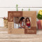 Cousins Are Many Best Friends Are Few Personalized Wooden Frame-5" x 3 1/2" Brown Horizontal