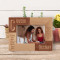 Cousins Are Many Best Friends Are Few Personalized Wooden Frame-6" x 4" Brown Horizontal
