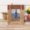 Unlike Friends That Come And Go During Our Lives Personalized Wooden Frame 3 1/2" x 5" Brown (Vertical)
