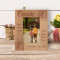 Because I Have A Cousin I Will Always Have A Friend Personalized Wooden Frame 3 1/2" x 5" Brown (Vertical)