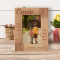 Because I Have A Cousin I Will Always Have A Friend Personalized Wooden Frame 4" x 6" Brown (Vertical)