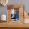 Your Memory Will Forever Be With Us Personalized Wooden Frame 3 1/2" x 5" Brown (Vertical)