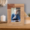 Your Memory Will Forever Be With Us Personalized Wooden Frame 4" x 6" Brown (Vertical)
