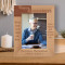 Your Memory Will Forever Be With Us Personalized Wooden Frame 5" x 7" Brown (Vertical)