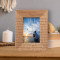 Of Blessed Memory Personalized Wooden Frame 3 1/2" x 5" Brown (Vertical)