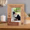 The Memory Of You Will Always Be In Our Hearts Personalized Wooden Frame 4" x 6" Brown (Vertical)