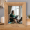 Sometimes When I Am Alone And Lost In Thought Personalized Wooden Frame 8" x 10" Brown (Vertical)