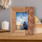 Always On My Mind Forever In My Heart Personalized Wooden Frame 3 1/2" x 5" Brown (Vertical)