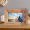 Always On My Mind Forever In My Heart Personalized Wooden Frame-6" x 4" Brown Horizontal