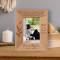 Not A Day Goes By When You Are Not Loved And Missed Personalized Wooden Frame 3 1/2" x 5" Brown (Vertical)