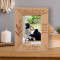 Not A Day Goes By When You Are Not Loved And Missed Personalized Wooden Frame 4" x 6" Brown (Vertical)