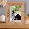 Not A Day Goes By When You Are Not Loved And Missed Personalized Wooden Frame 5" x 7" Brown (Vertical)