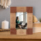 Lives Forever In The Memories We Keep Personalized Wooden Frame 3 1/2" x 5" Brown (Vertical)
