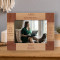 Lives Forever In The Memories We Keep Personalized Wooden Frame-7" x 5" Brown Horizontal