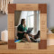 Lives Forever In The Memories We Keep Personalized Wooden Frame 8" x 10" Brown (Vertical)