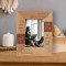 No Longer By My Side Personalized Wooden Frame 3 1/2" x 5" Brown (Vertical)