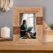 No Longer By My Side Personalized Wooden Frame 4" x 6" Brown (Vertical)