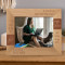 No Longer By My Side Personalized Wooden Frame-10" x 8" Brown Horizontal