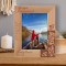 My Memory Loves You Personalized Wooden Frame 5" x 7" Brown (Vertical)