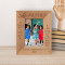 Cousins Are Connected Heart To Heart Personalized Wooden Frame 3 1/2" x 5" Brown (Vertical)