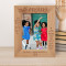 Cousins Are Connected Heart To Heart Personalized Wooden Frame 5" x 7" Brown (Vertical)