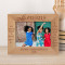 Cousins Are Connected Heart To Heart Personalized Wooden Frame-7" x 5" Brown Horizontal