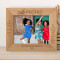 Cousins Are Connected Heart To Heart Personalized Wooden Frame-10" x 8" Brown Horizontal