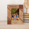 Our Pictures May Fade But Our Memories Won't Personalized Wooden Frame 3 1/2" x 5" Brown (Vertical)