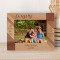 Our Pictures May Fade But Our Memories Won't Personalized Wooden Frame-7" x 5" Brown Horizontal