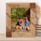 Our Pictures May Fade But Our Memories Won't Personalized Wooden Frame 8" x 10" Brown (Vertical)
