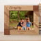 Our Pictures May Fade But Our Memories Won't Personalized Wooden Frame-10" x 8" Brown Horizontal