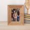 Cousins Are People That Are Premade Friends Personalized Wooden Frame 3 1/2" x 5" Brown (Vertical)