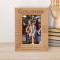 Cousins Are People That Are Premade Friends Personalized Wooden Frame 4" x 6" Brown (Vertical)