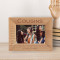 Cousins Are People That Are Premade Friends Personalized Wooden Frame-6" x 4" Brown Horizontal