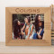 Cousins Are People That Are Premade Friends Personalized Wooden Frame-10" x 8" Brown Horizontal
